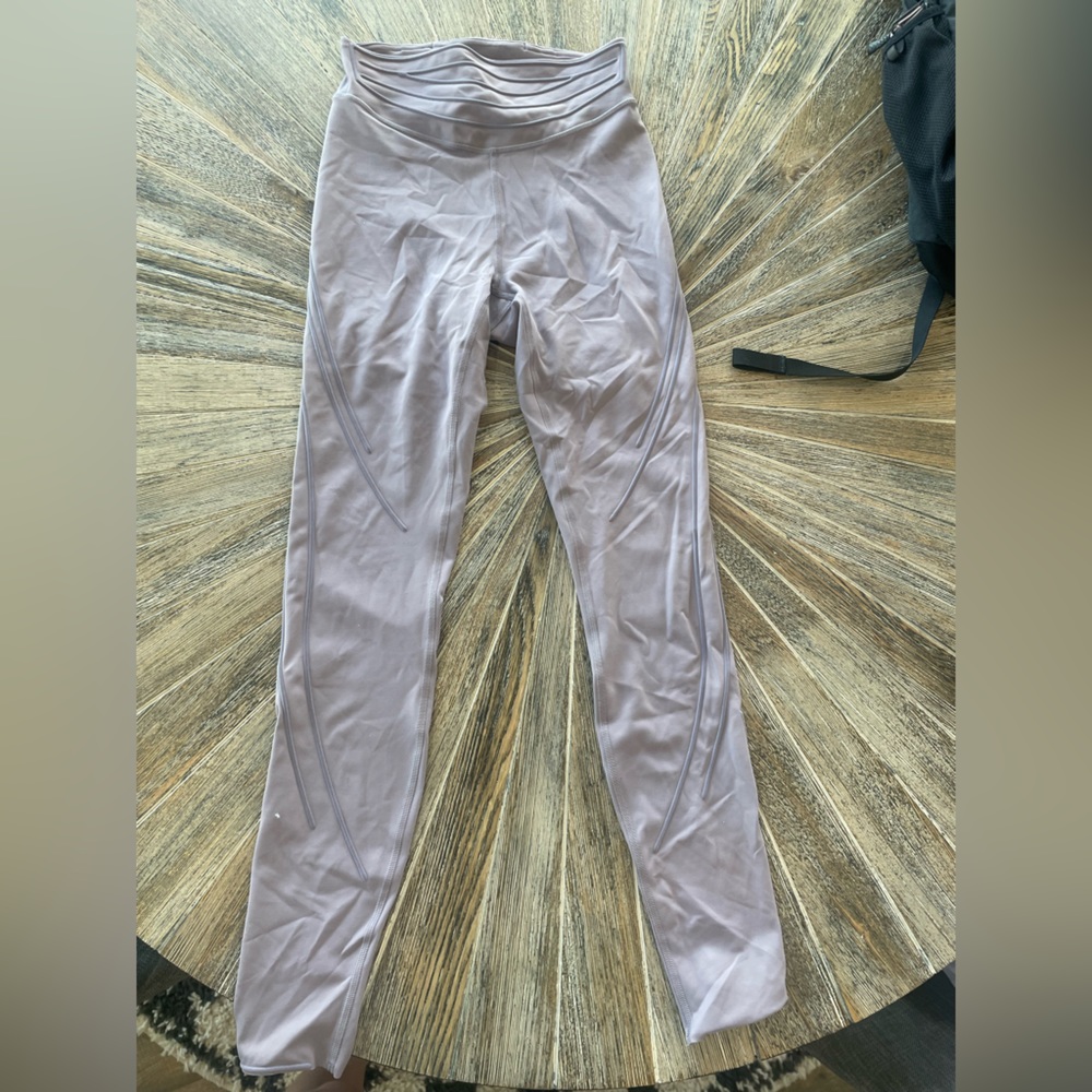 Lulu Lemon sculpt leggings in purple/grey